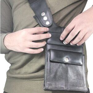 Genuine Leather Carry Handbag Shoulder Cross Body Bag